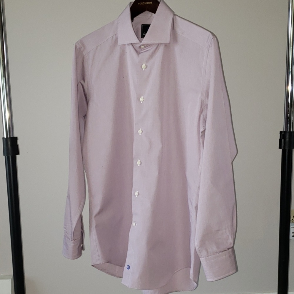 David Donahue trim fit dress shirt